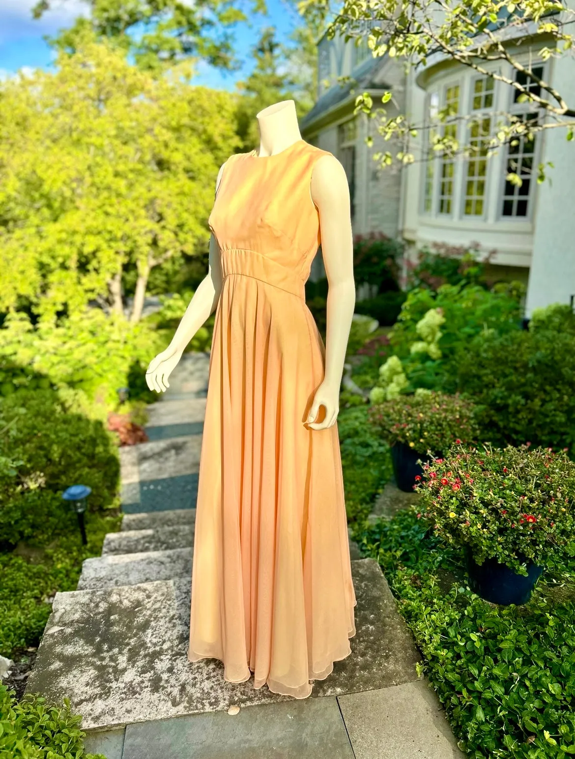 1970s Sunset Shimmer Gown