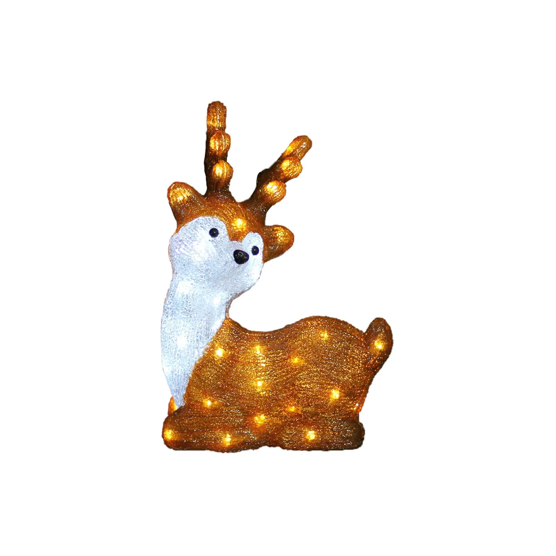 3D Acrylic Cute Sitting Reindeer