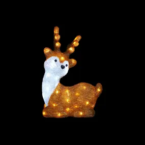 3D Acrylic Cute Sitting Reindeer