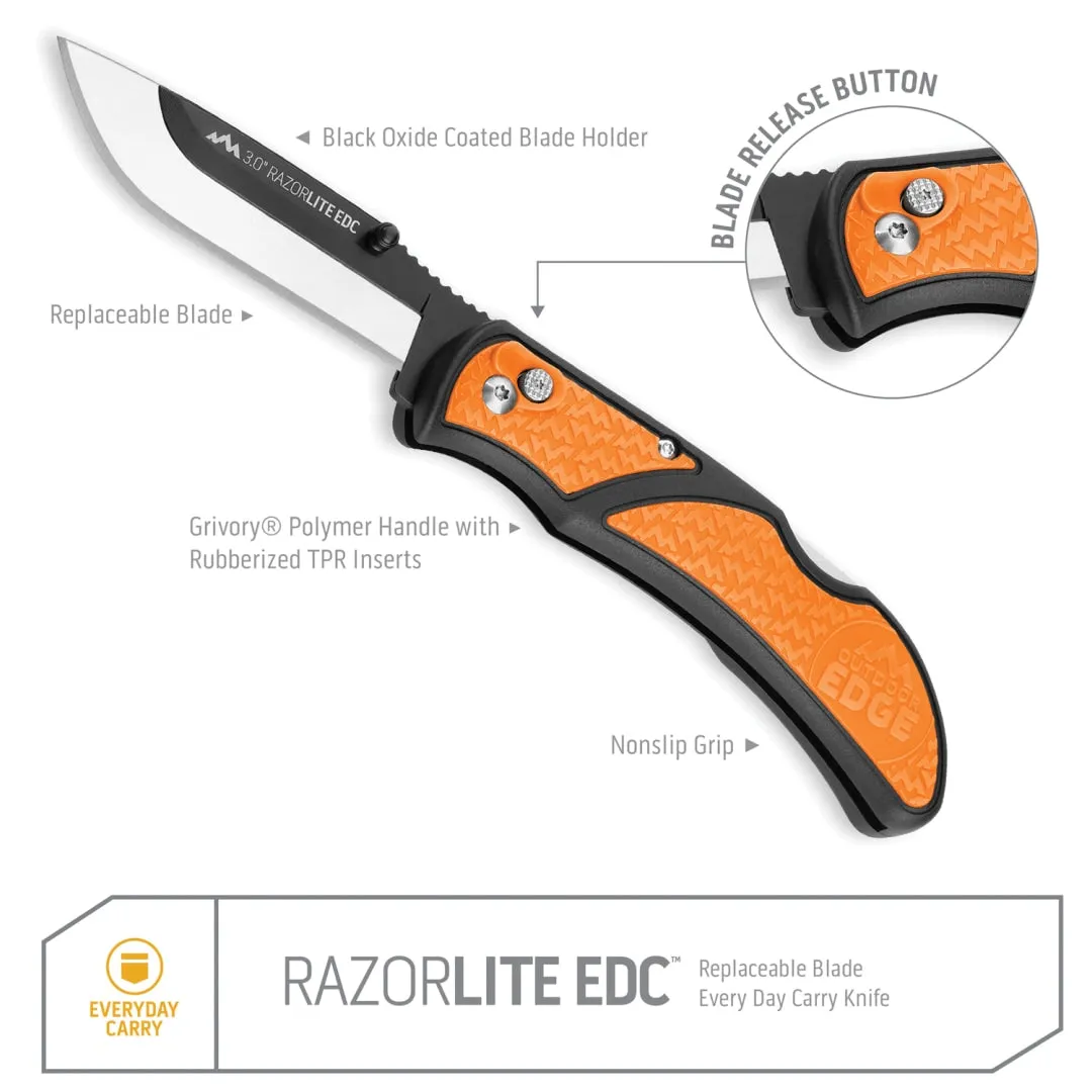 3" Razorlite Edc Blue-4 Blades