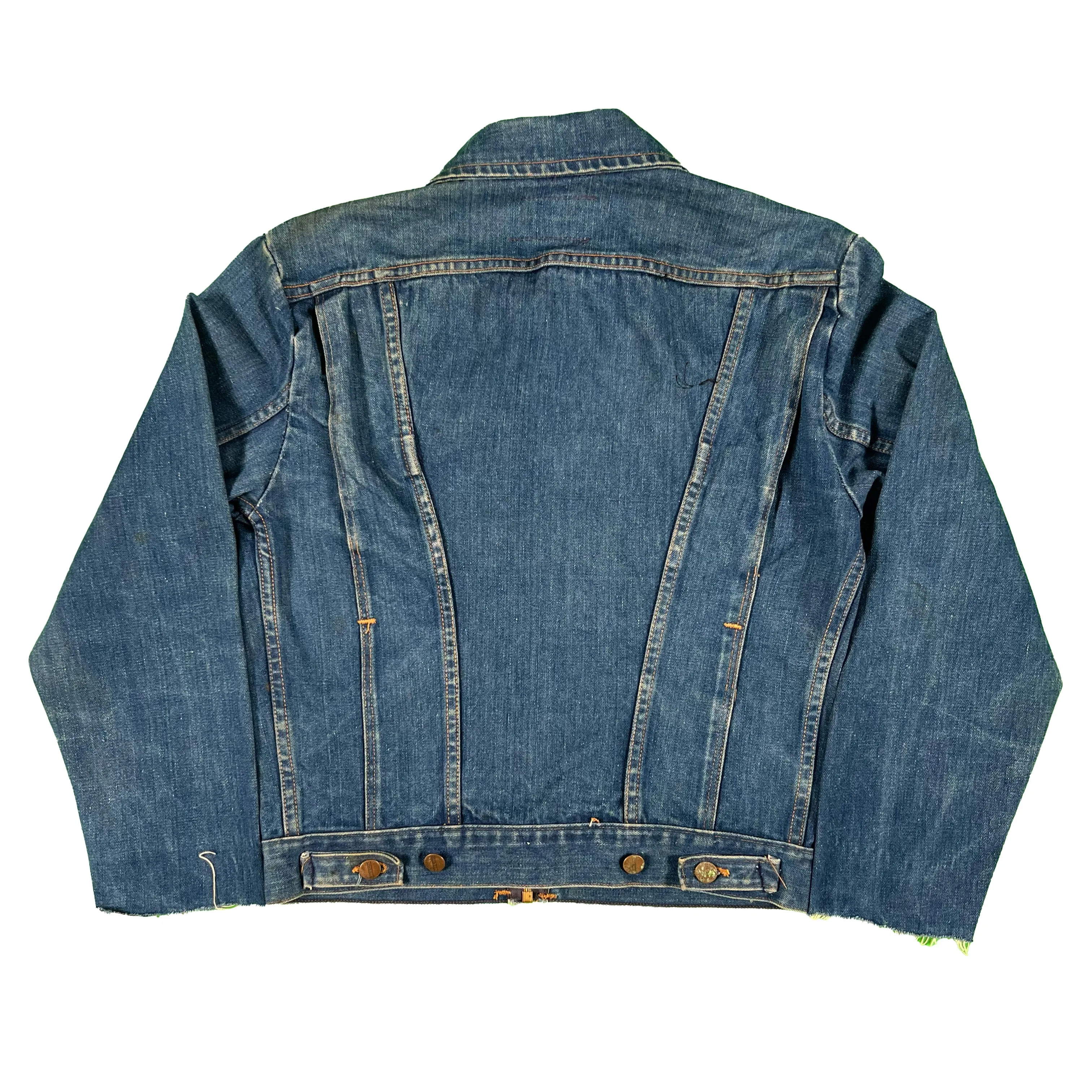 60s Maverick Blue Bell Zip Up Denim Jacket- S