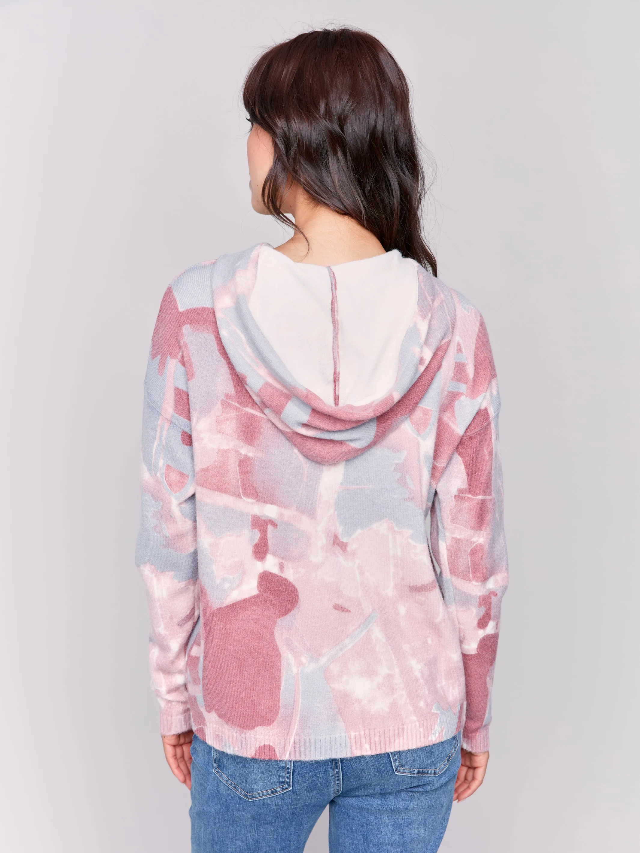 ABSTRACT STAR HOODIE TOP