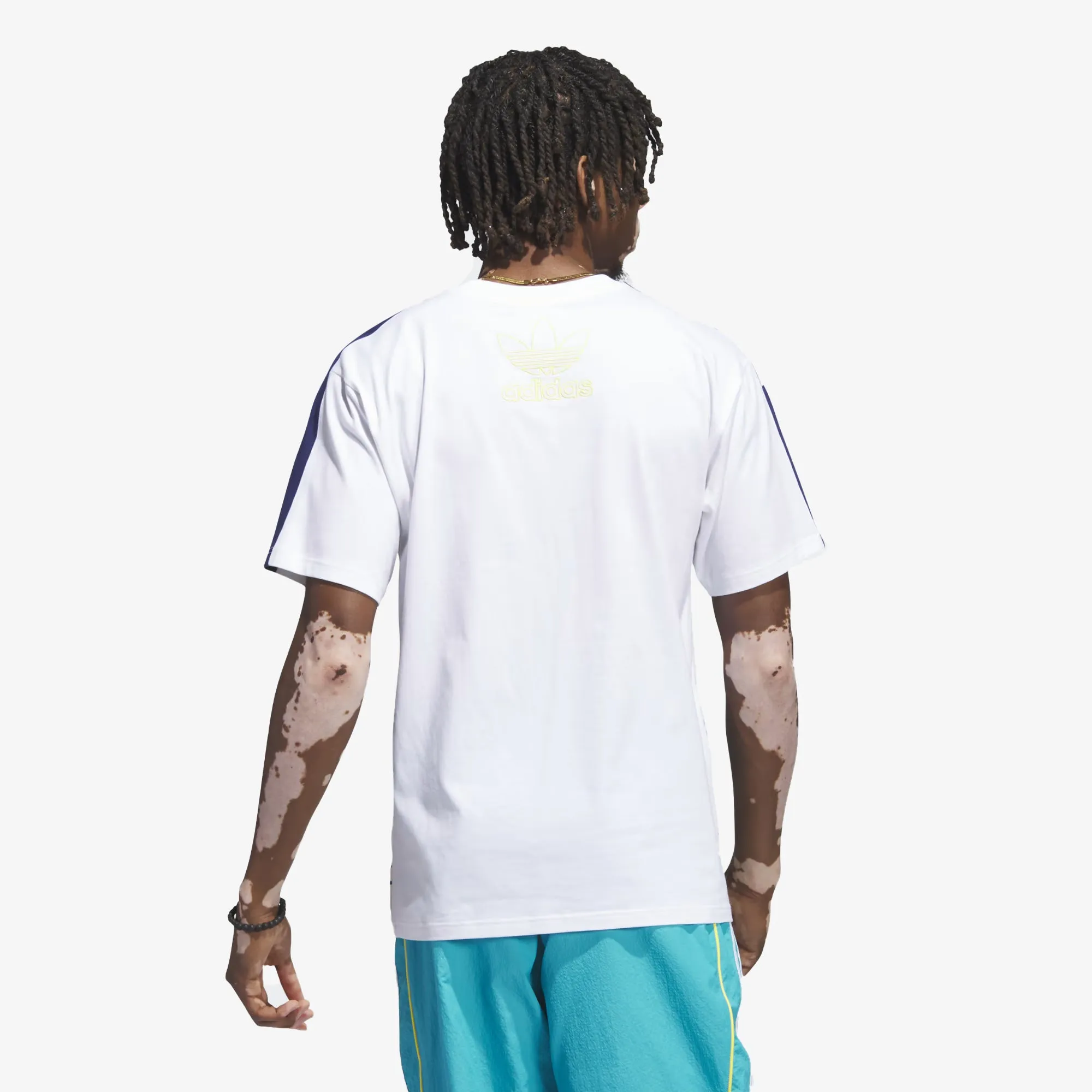 Adidas Originals | BEACH SPORTS ART TEE  { WHITE/BLUE