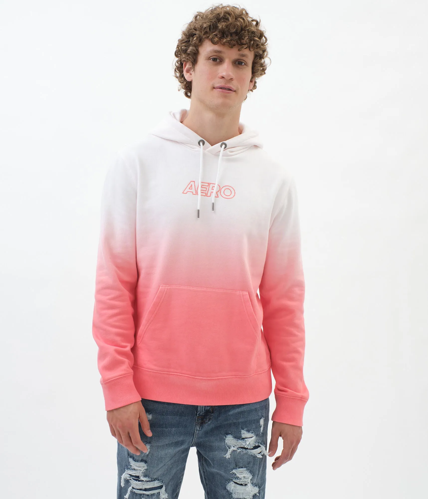 Aeropostale Aero Dip-Dye Pullover Hoodie***