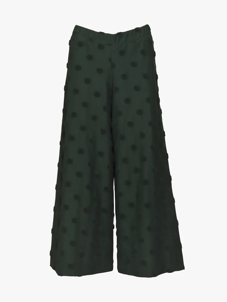 Alex Culottes Green Big Dot