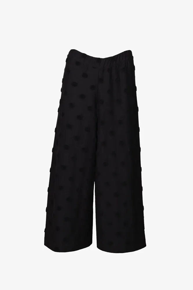 Alex Culottes Pants Black Big Dot