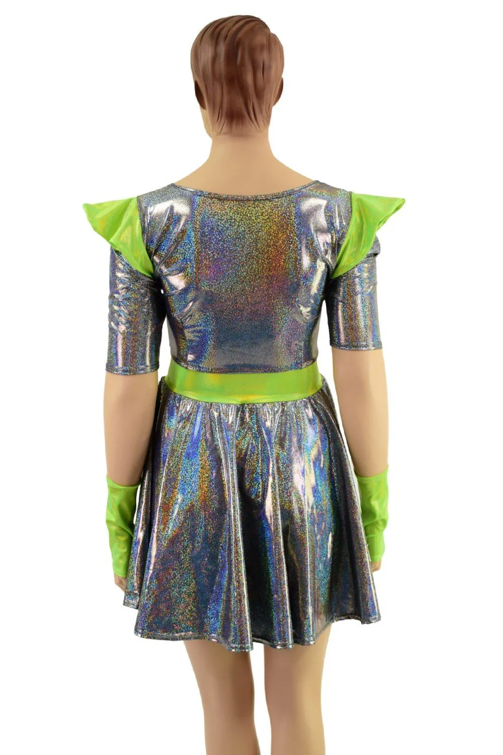 Alien Babe Dress and Fingerless Gloves Set