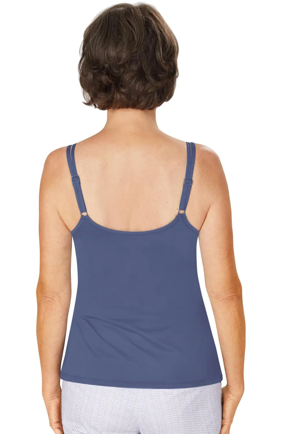 Amoena Valletta Mastectomy Camisole, Indigo Blue (45039)