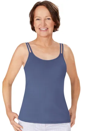 Amoena Valletta Mastectomy Camisole, Indigo Blue (45039)