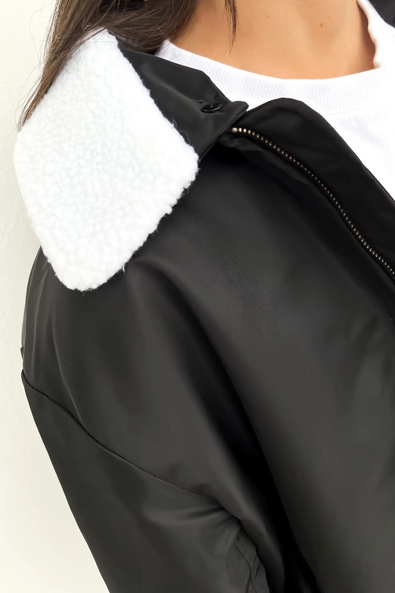 Angelina Bomber Jacket Black