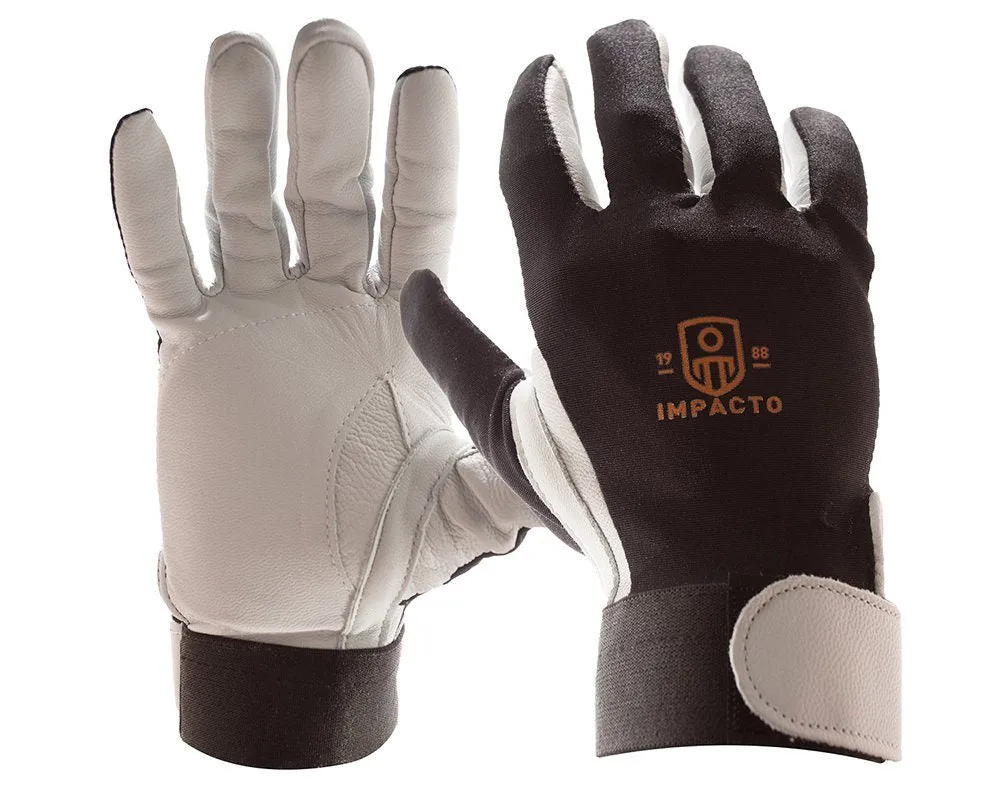 Anti-Impact Gloves - Impacto AIRGEL Glove, Size Medium, Pearl Leather Palm, 413-30