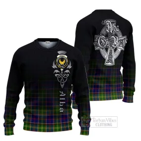 Arnott Tartan Ugly Sweater Featuring Alba Gu Brath Family Crest Celtic Inspired