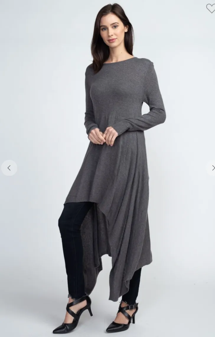 Asymmetrical Hi-lo Knit Dress