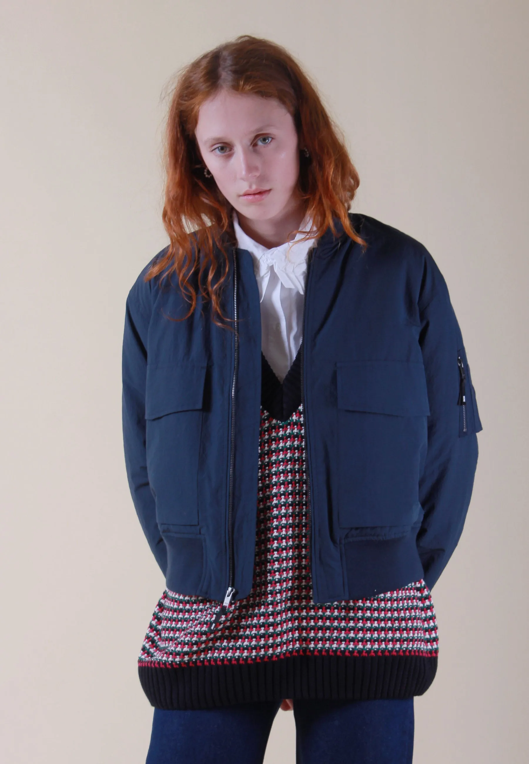 Athene Compact Jacket - navy