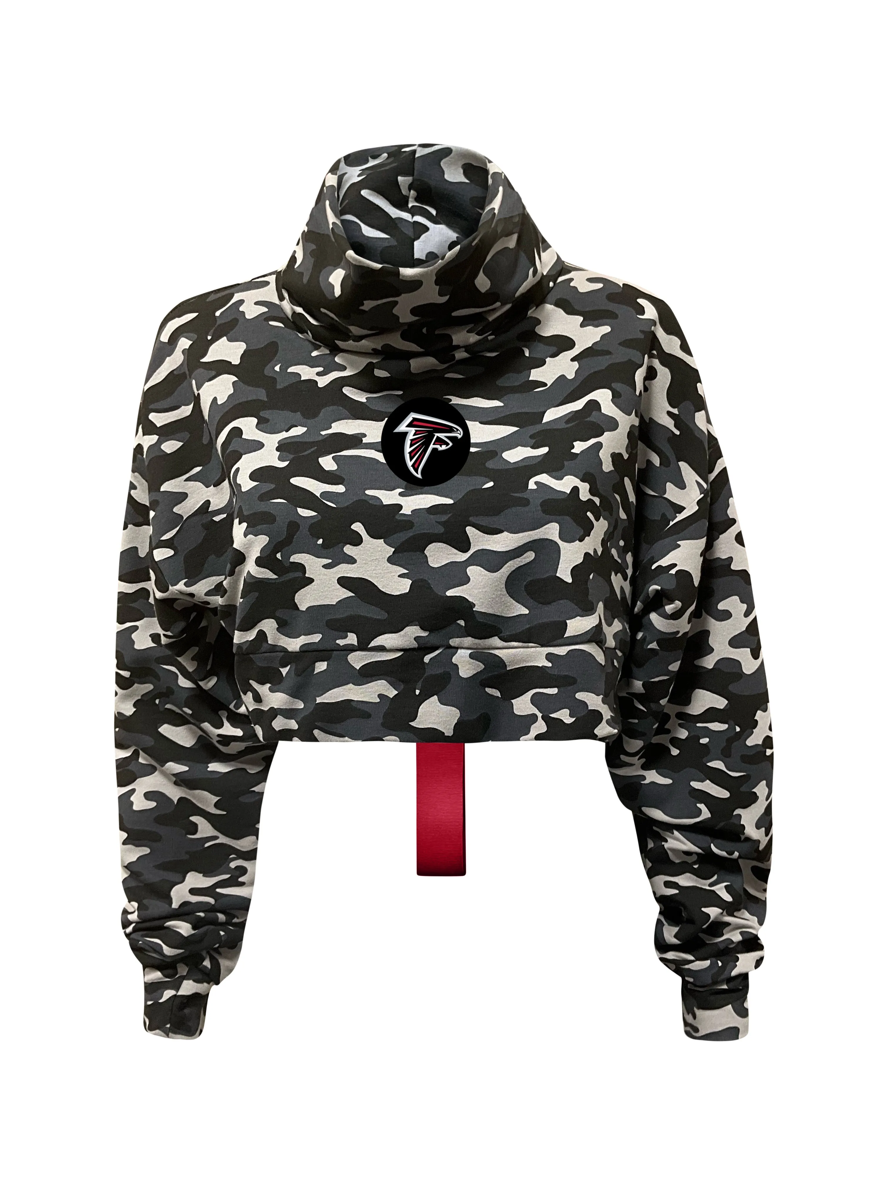 Atlanta Falcons Crop Camo Sweatshirt