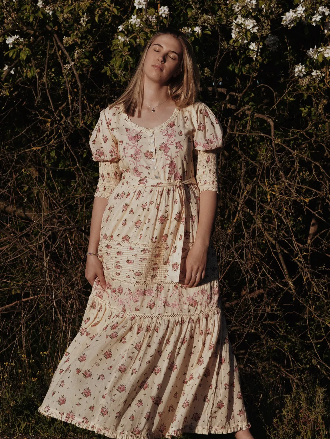 AUGUSTINE MAXI DRESS PINK ROSE