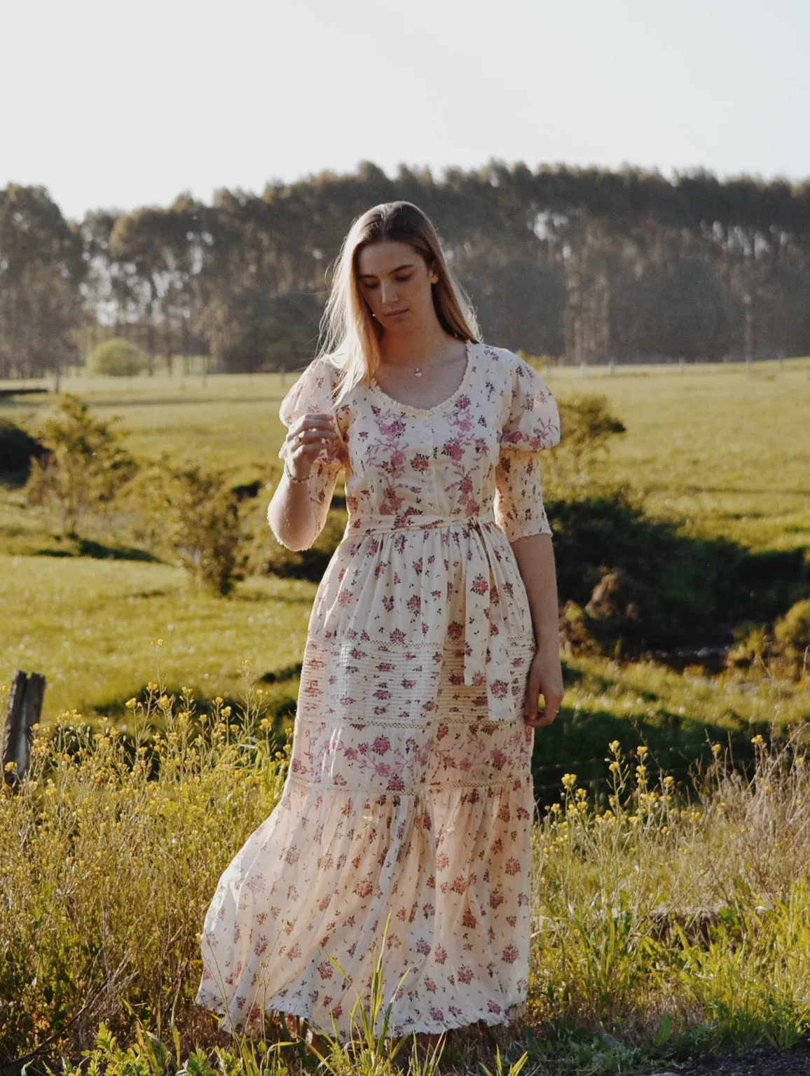 AUGUSTINE MAXI DRESS PINK ROSE