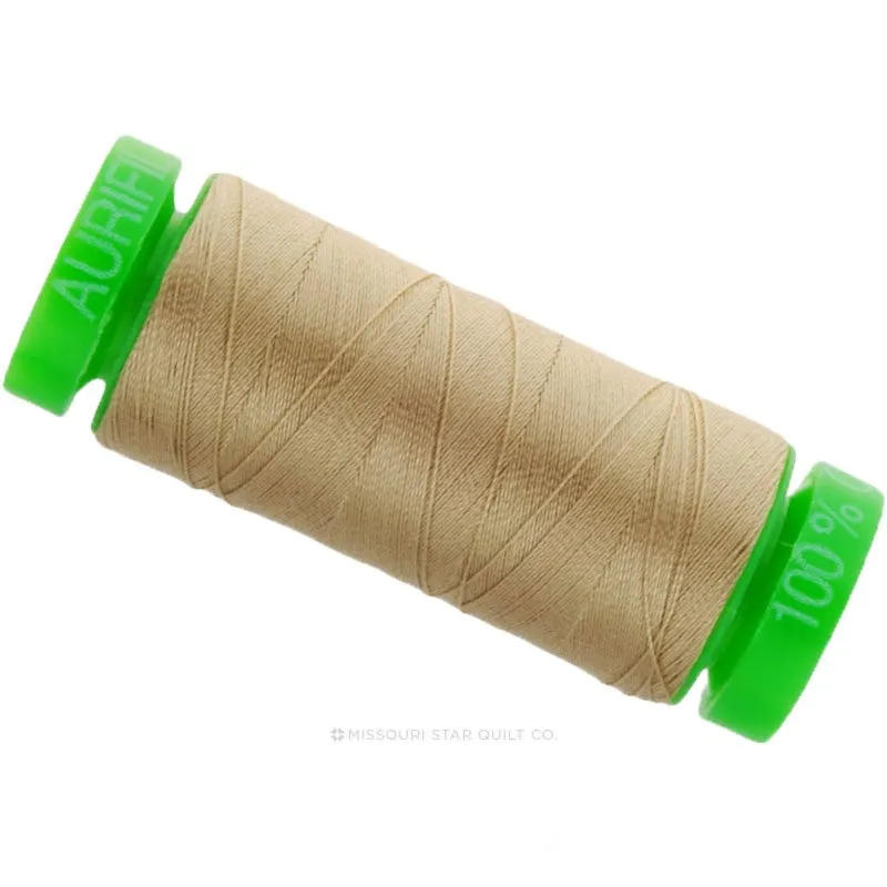 Aurifil 40 WT Cotton Mako Spool Thread Sand