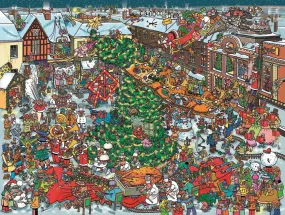 Bart Slyp Christmas Street 500 or 1000 Piece Jigsaw Puzzle