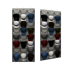 Baseball Hat Rack from Unjumbly 24 Pocket Over The Door Cap