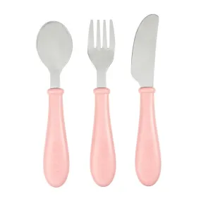 Beaba Stainless Steel Training Cutlery Set - Pink