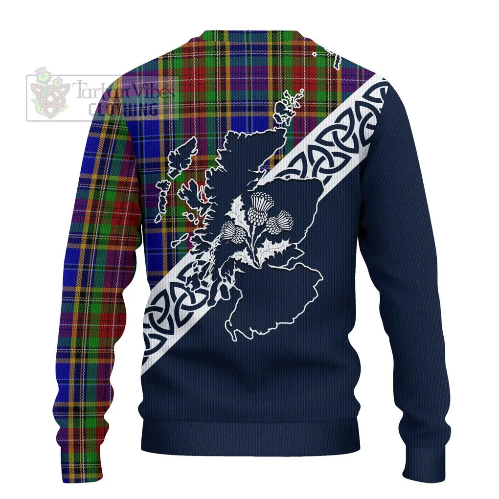 Beattie (Beatty) Tartan Ugly Sweater Featuring Thistle and Scotland Map