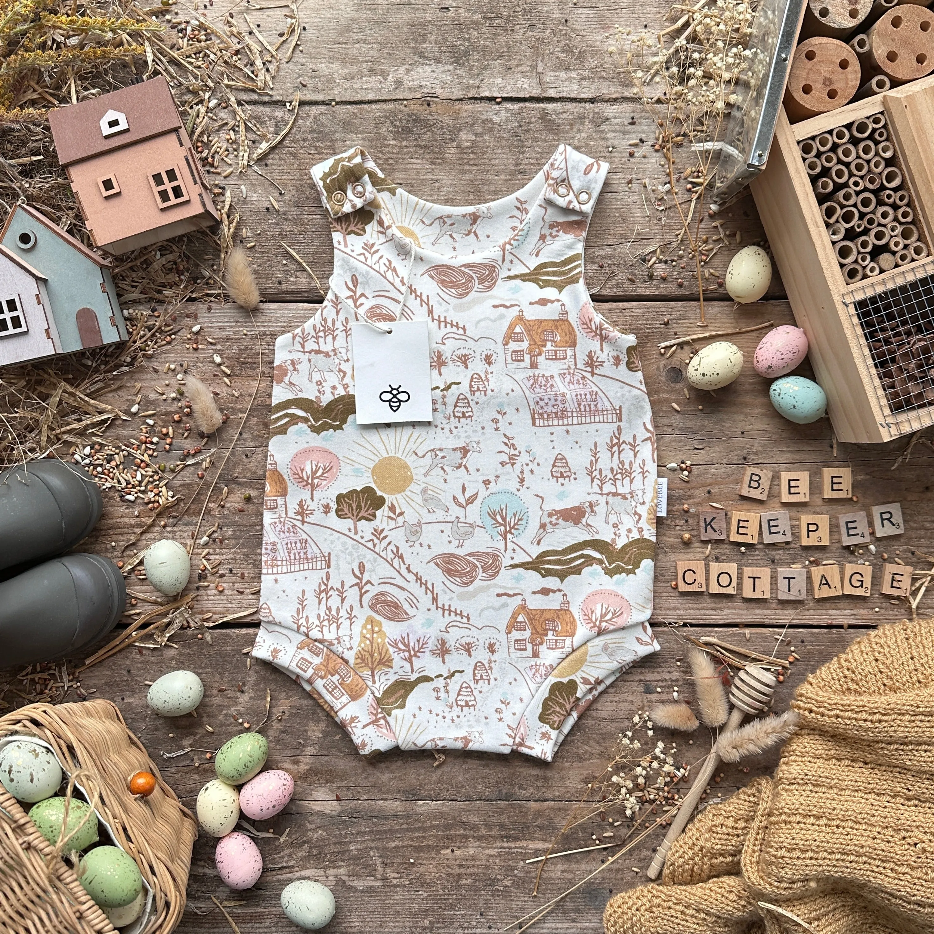 Beekeeper's Cottage Bloomer Romper