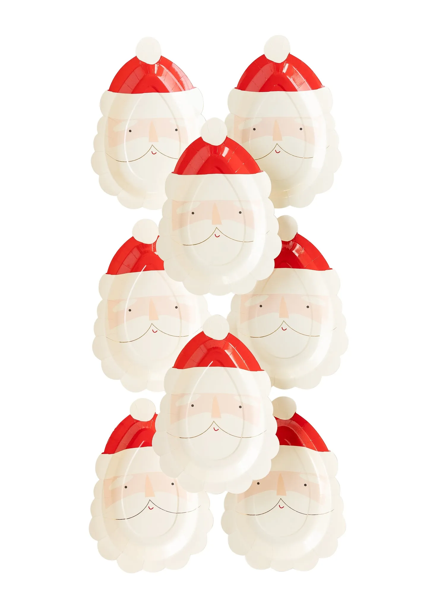 Believe Santa Face Shaped Plate