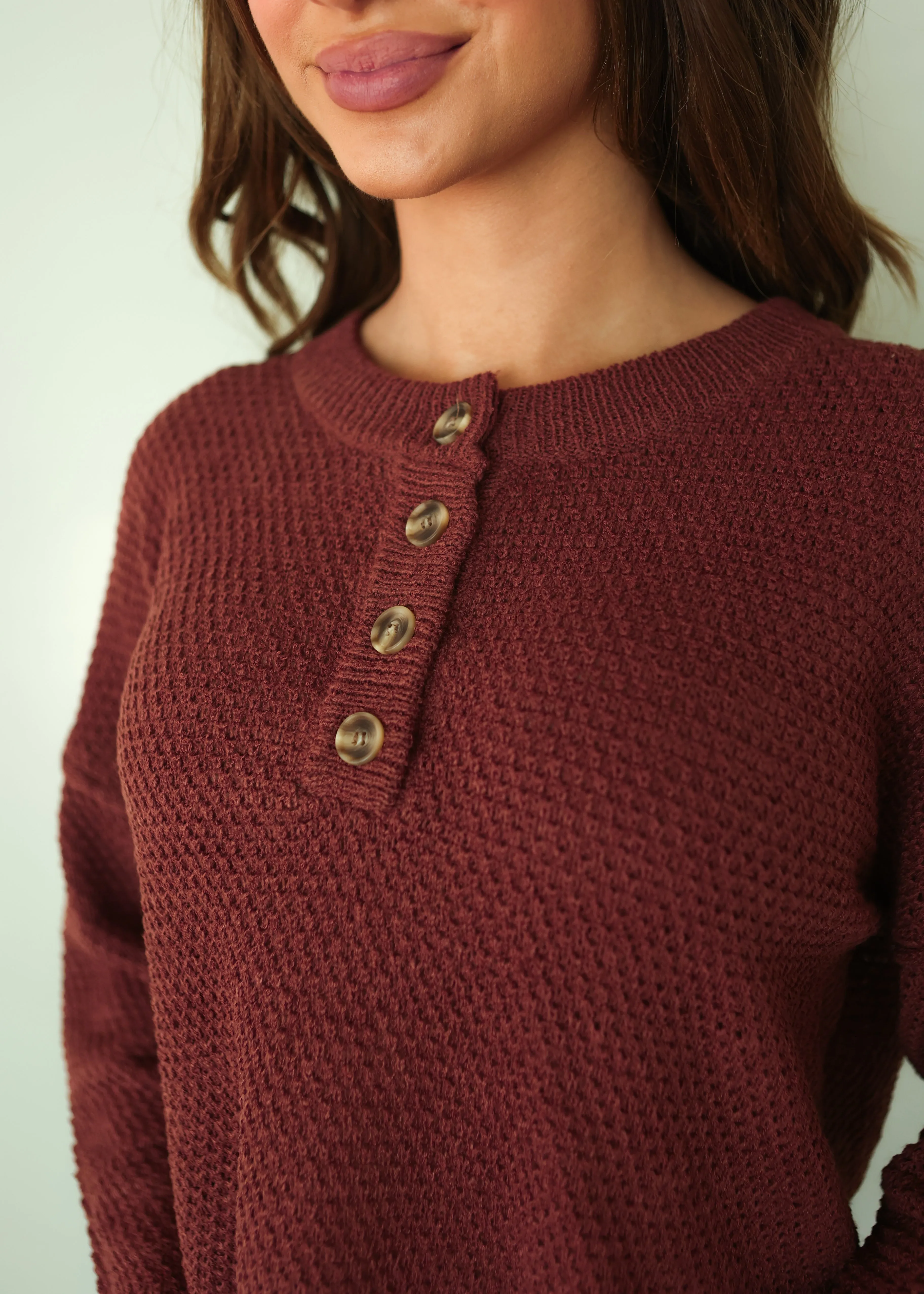 Better Together Burgundy Knit Set