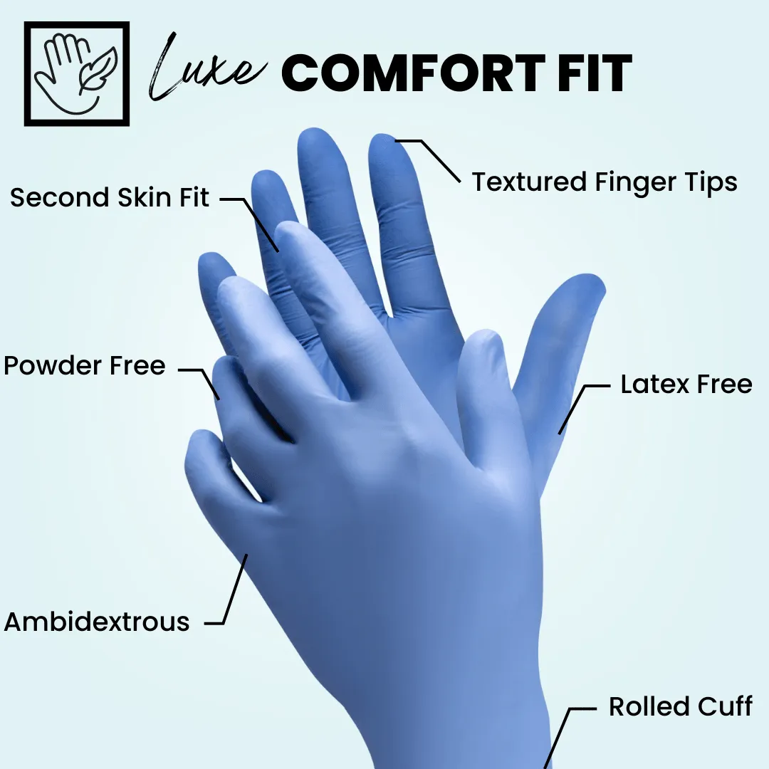 Biodegradable Nitrile Gloves (4.0 Mil) - BLUE VIOLET (100 gloves/box)