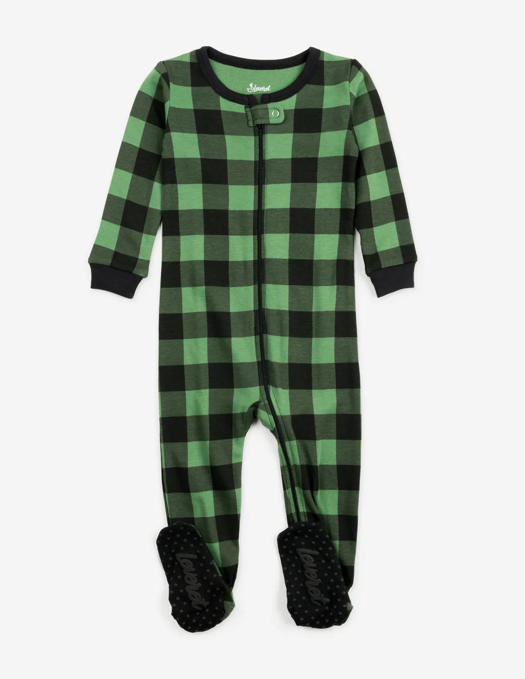 Black & Green Plaid Matching Family Pajama Set