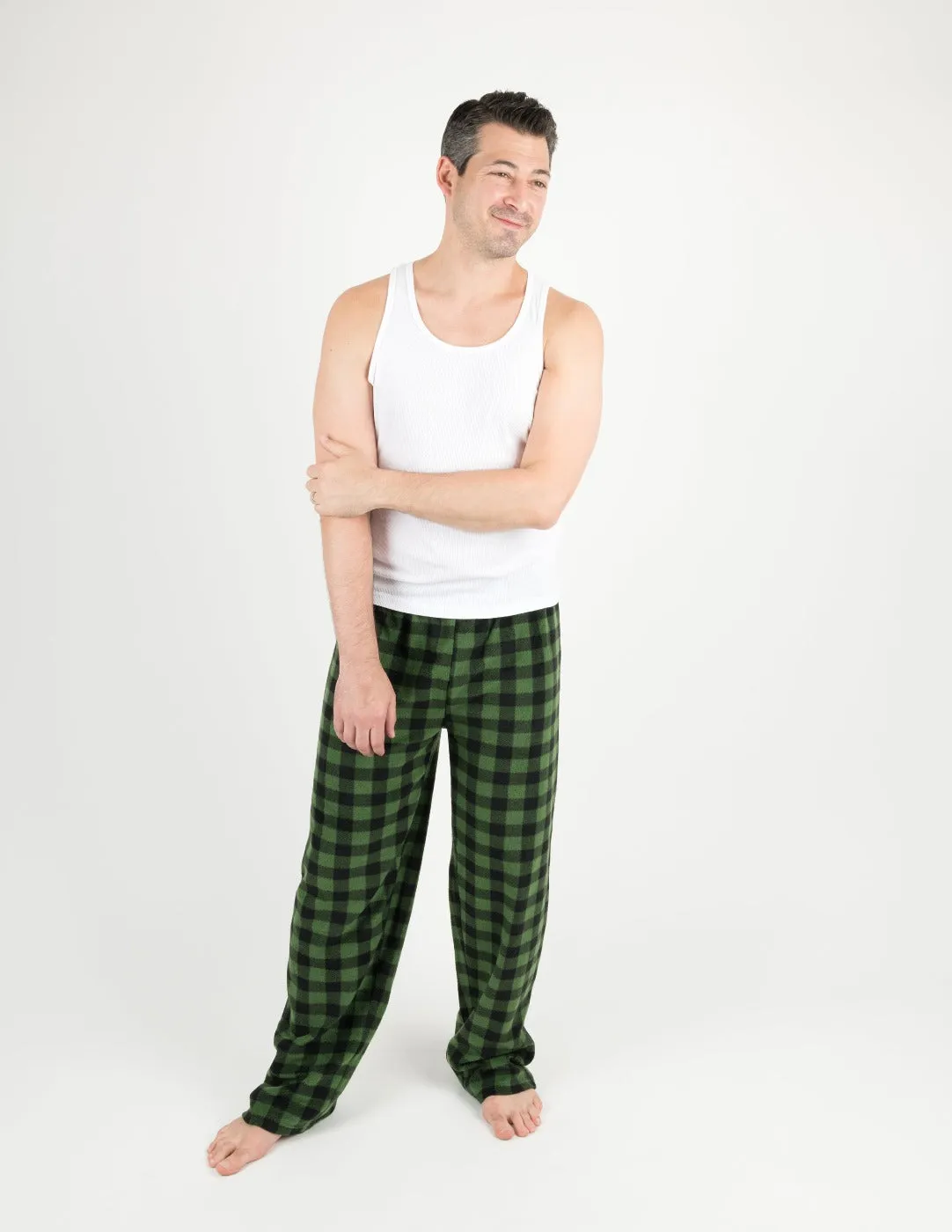 Black & Green Plaid Matching Family Pajama Set