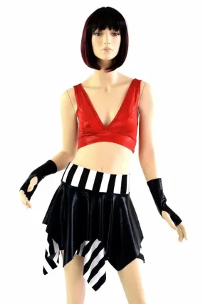 Black & White Stripe and Red Pirate Set