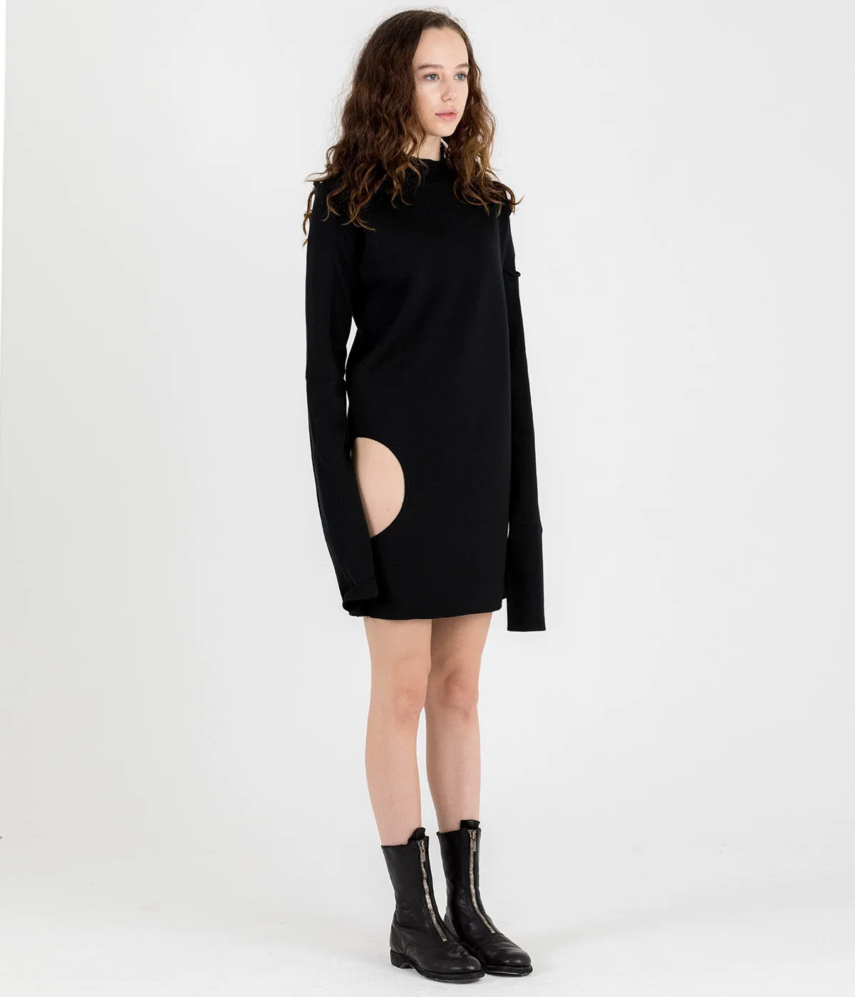 Black Cutout Sweater