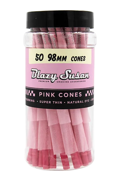 Blazy Susan Pink Cones - 50ct