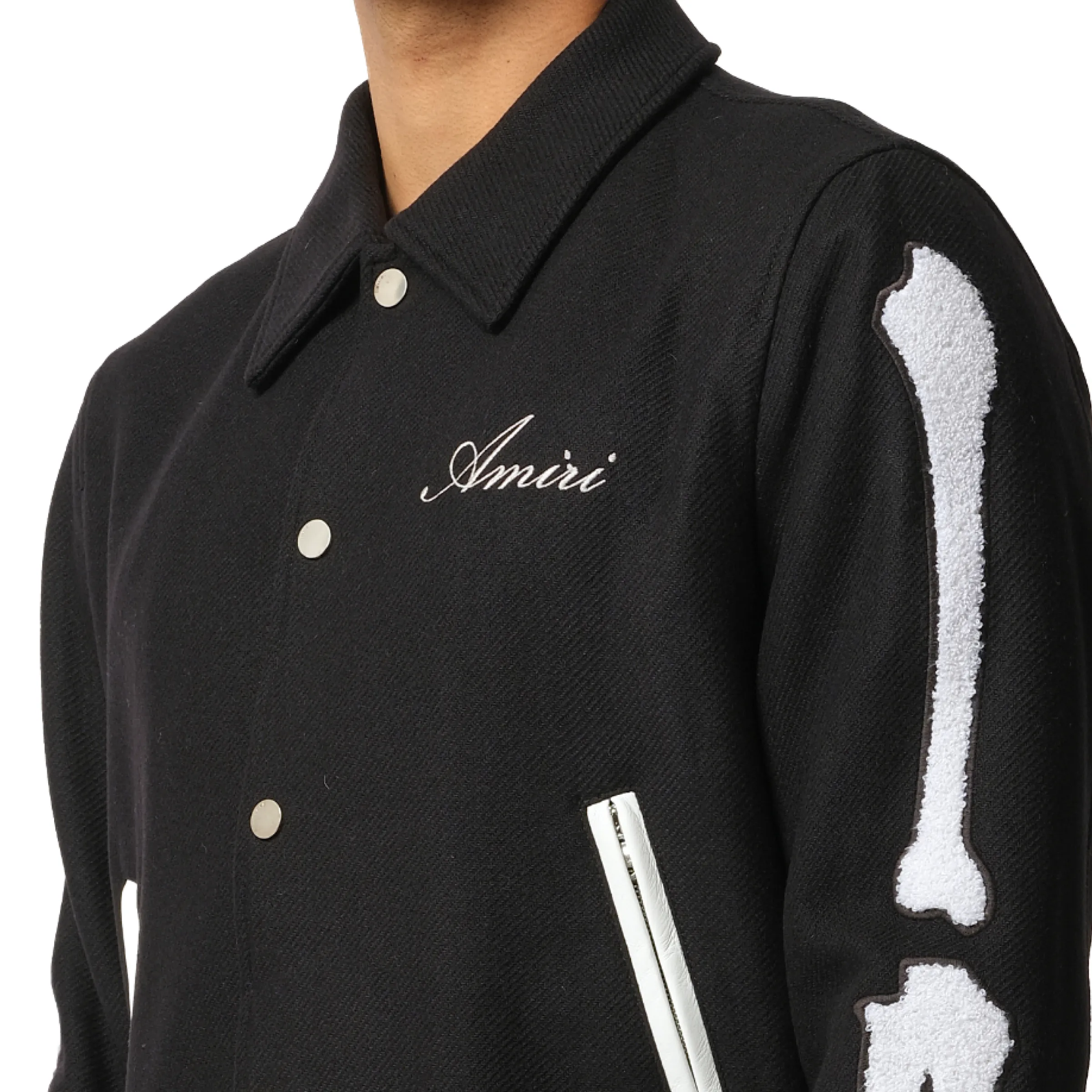 Bones Jacket in Black/White