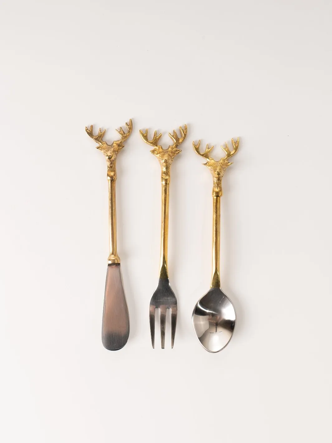 Brass Reindeer Fork