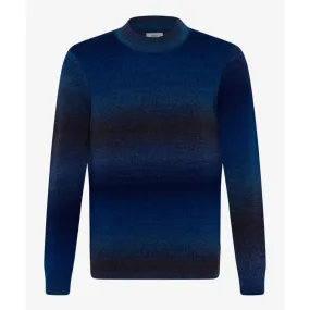 Brax Wool Mix Crew Neck Jumper Indigo 25-2118 Buddy