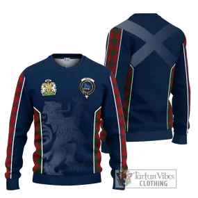 Bruce Old Tartan Ugly Sweater with Family Crest and Lion Rampant Vibes Sport Style