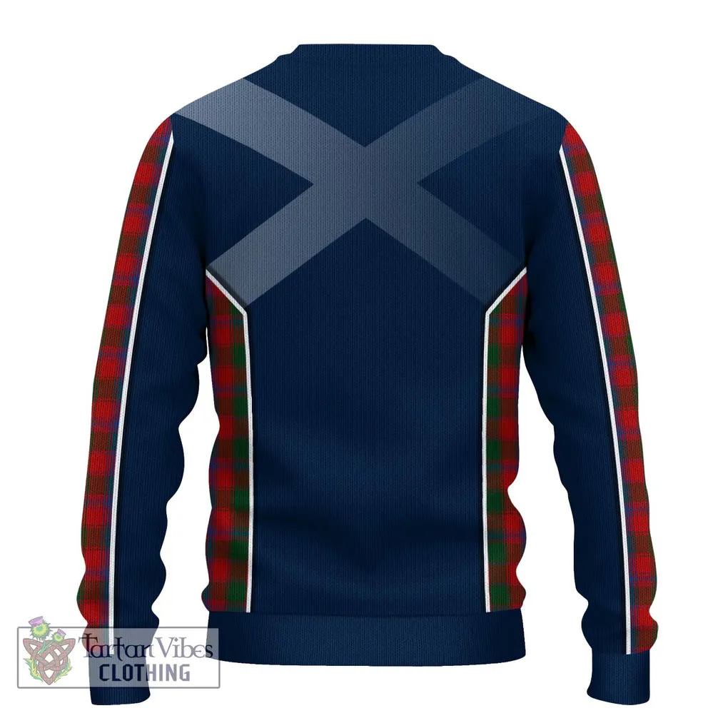 Bruce Old Tartan Ugly Sweater with Family Crest and Lion Rampant Vibes Sport Style