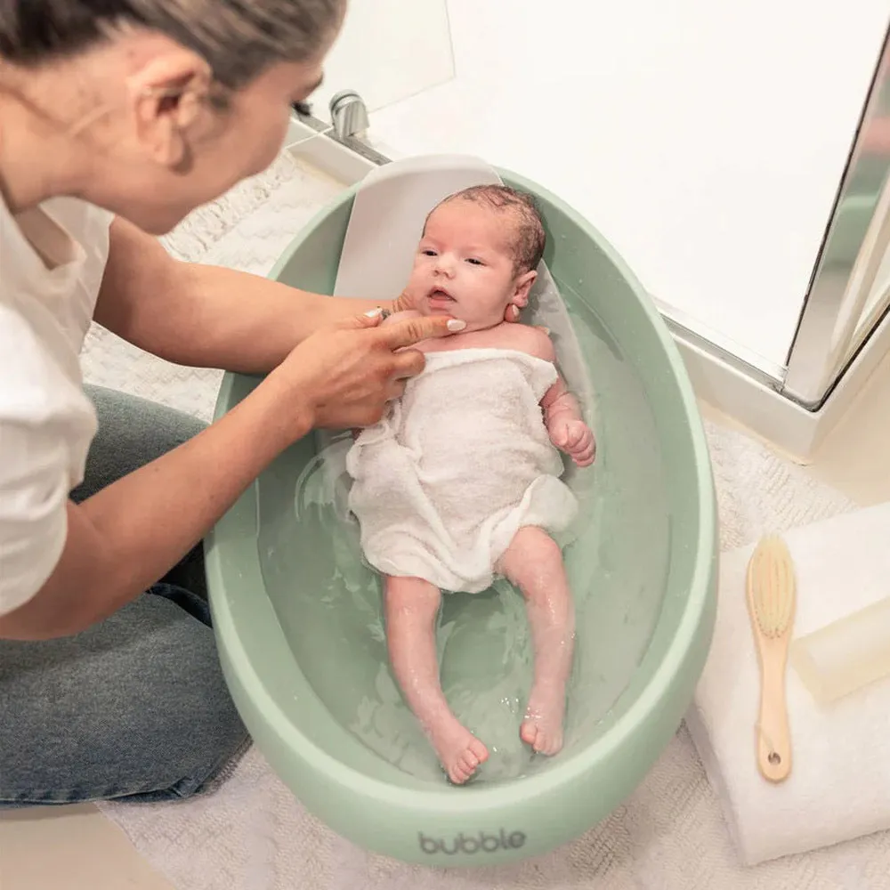 Bubble Cuddle Bath with Bath Seat Sage