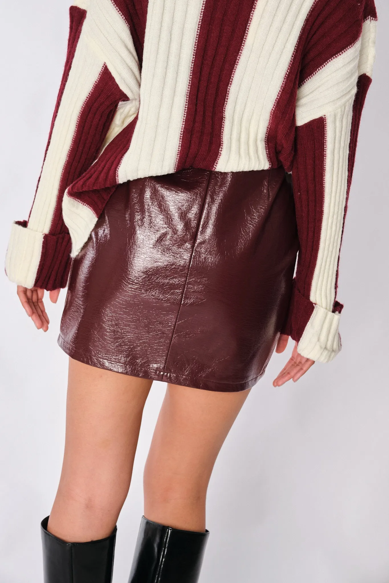 Burgundy Gavan Skirt