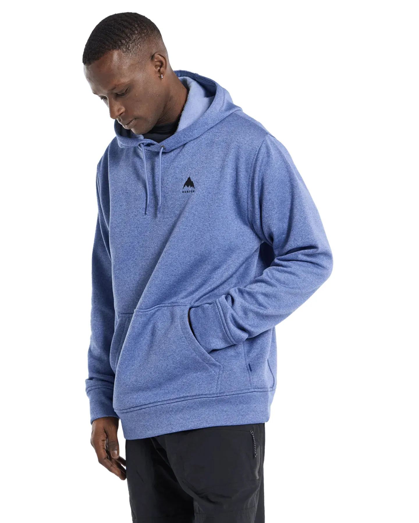 Burton Men's Oak Pullover Hoodie - Slate Blue Heather