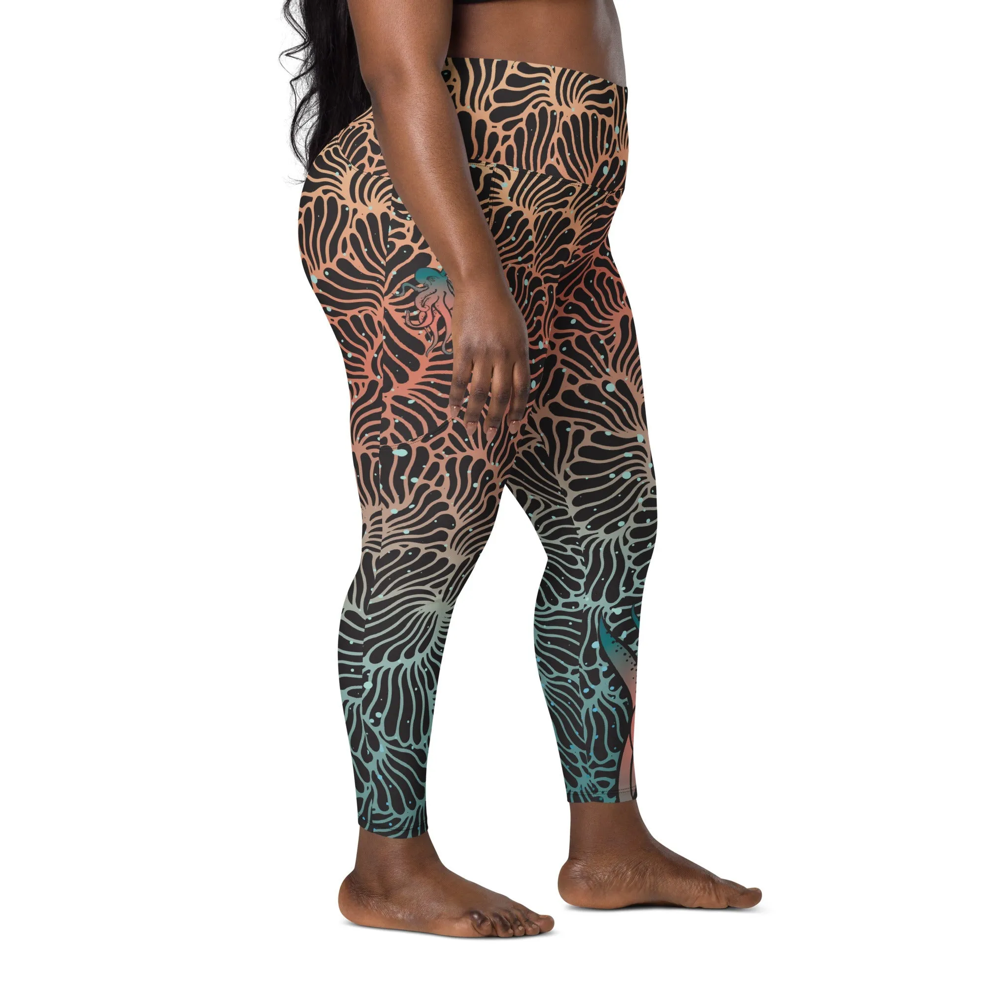 Camouflage Octopus Pocket Leggings All Sizes (Warehouse)