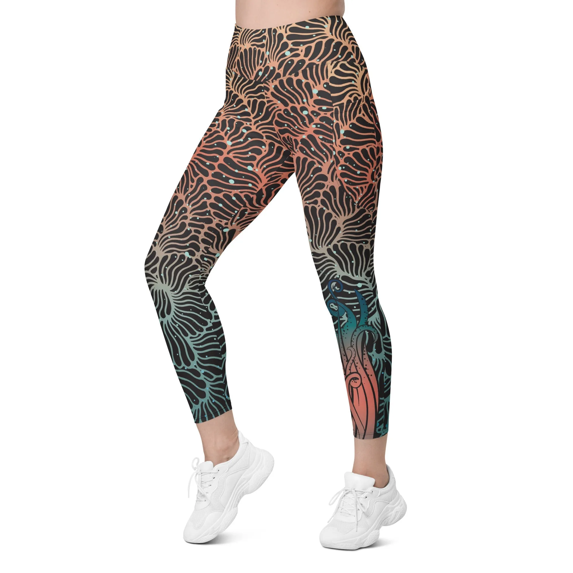 Camouflage Octopus Pocket Leggings All Sizes (Warehouse)