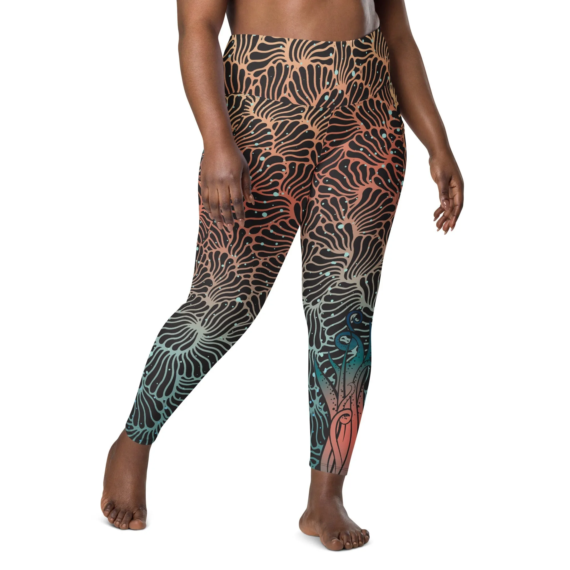 Camouflage Octopus Pocket Leggings All Sizes (Warehouse)