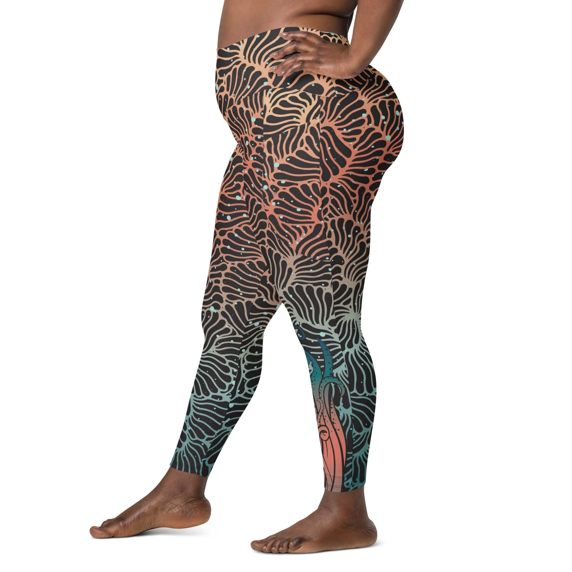 Camouflage Octopus Pocket Leggings All Sizes (Warehouse)