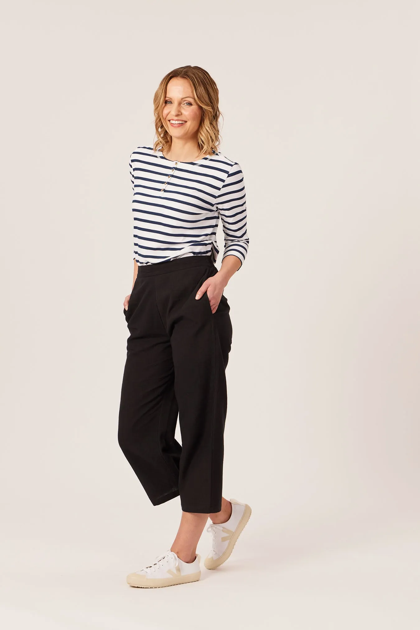 Cara - Relaxed Culotte - Black