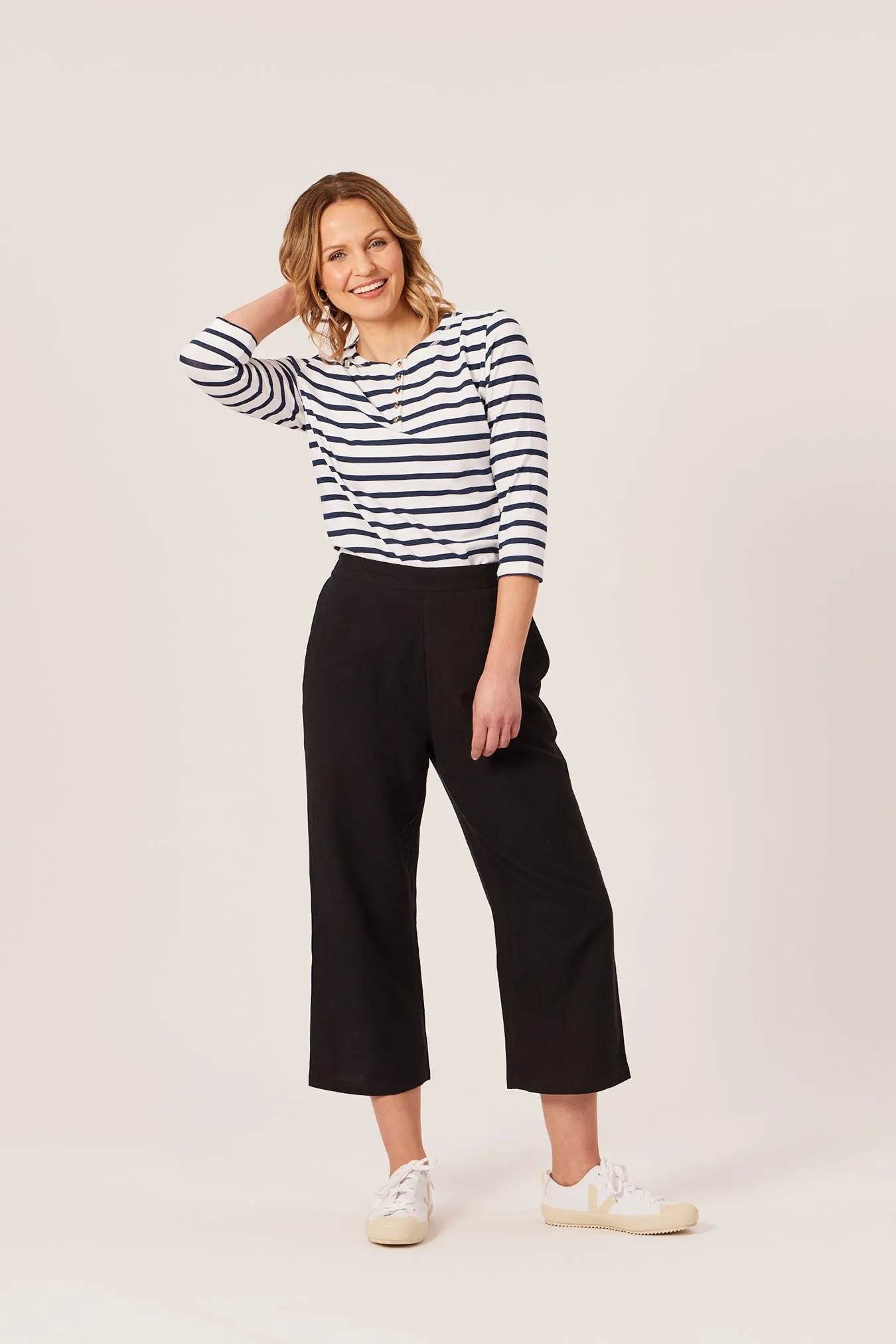 Cara - Relaxed Culotte - Black