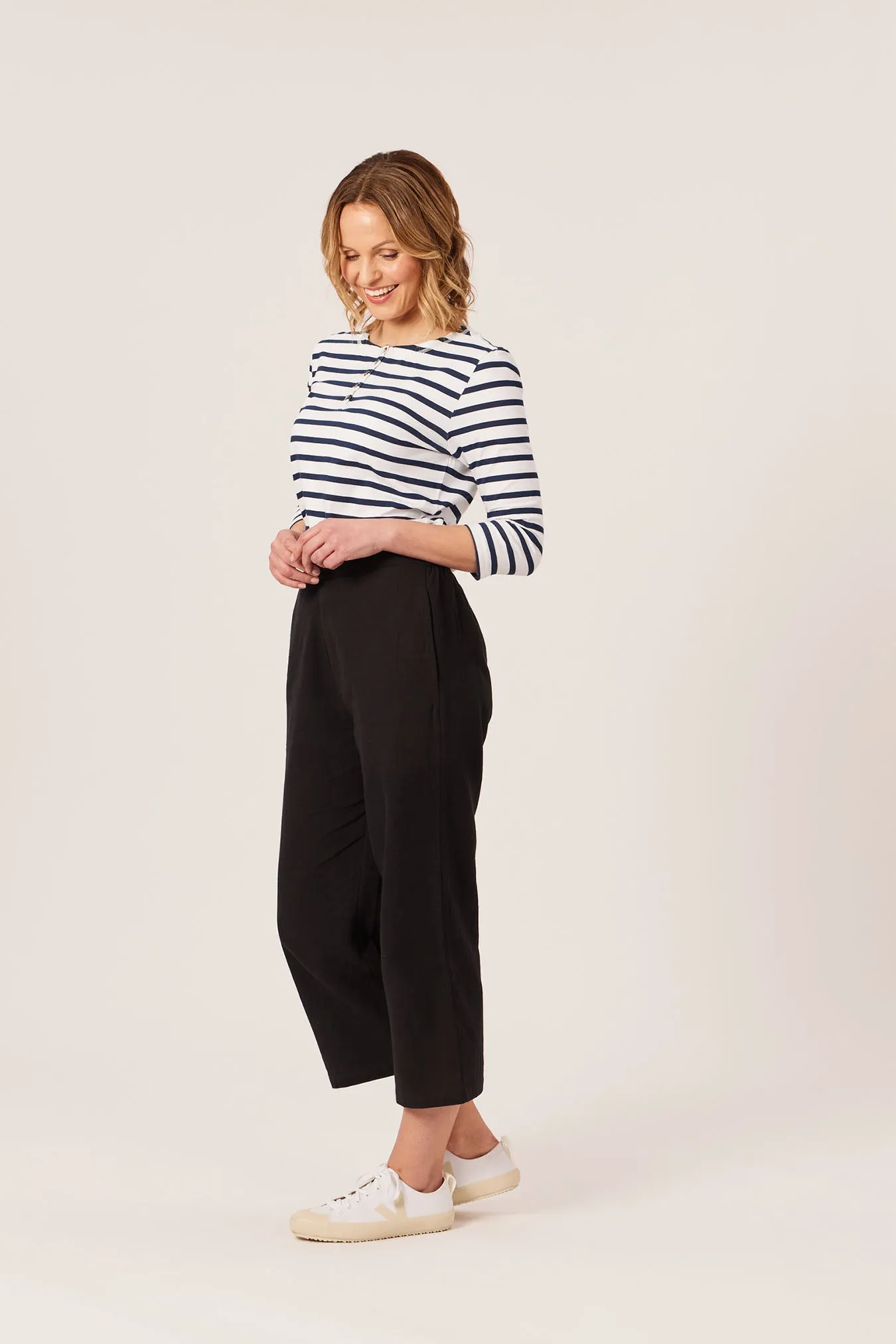 Cara - Relaxed Culotte - Black